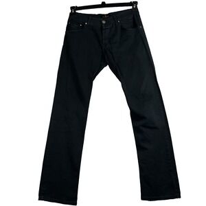 ETRO Milano Italy Men's Chinos Trousers 30X32 Pants Black Luxury Straight